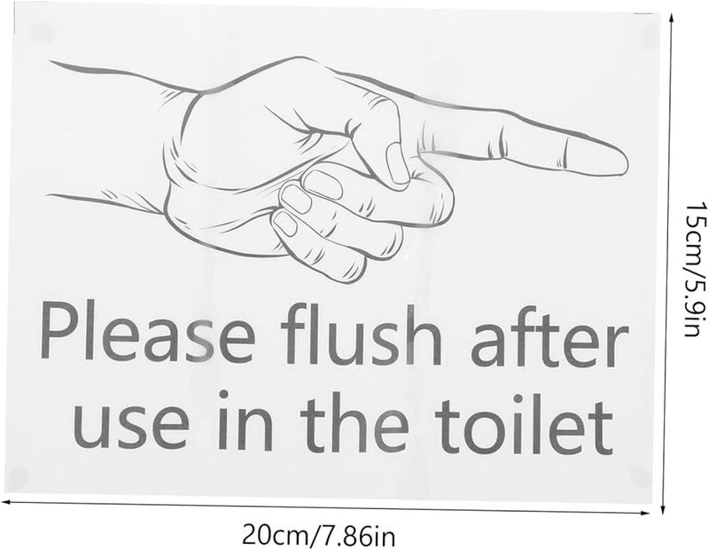 Removable Bathroom Toilet Seat Cover Decal Wall Sticker Sign - Image 2